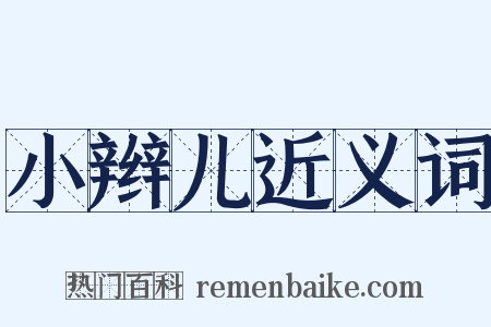 小辫儿近义词是什么意思的图片